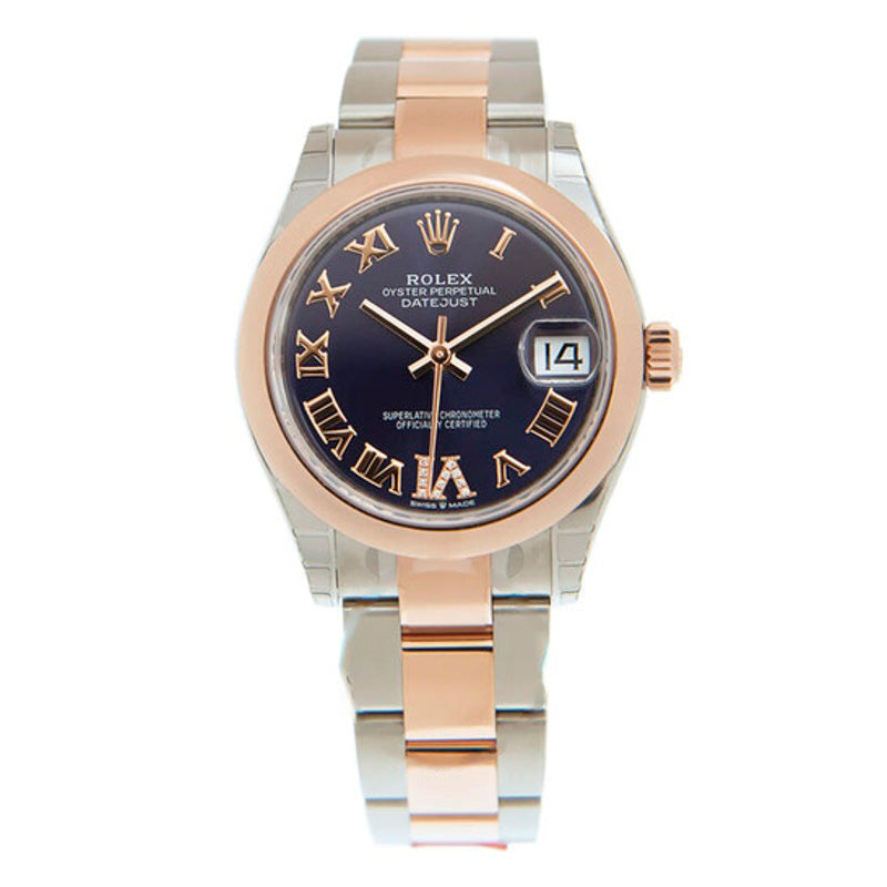 Relógio Oyster Datejust 31 Aubergine Dial Automático em Aço e Ouro Everose 18k 31 mm - Mercado de Luxo - O Maior E-Commerce de Bens, Produtos e Serviços de Luxo do Brasil.