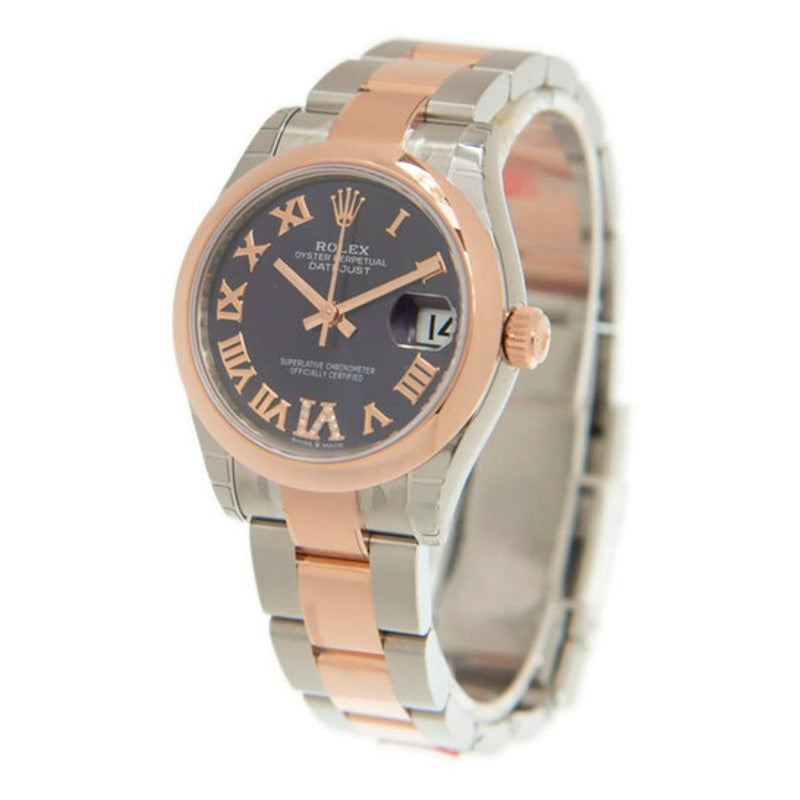 Relógio Oyster Datejust 31 Aubergine Dial Automático em Aço e Ouro Everose 18k 31 mm - Mercado de Luxo - O Maior E-Commerce de Bens, Produtos e Serviços de Luxo do Brasil.