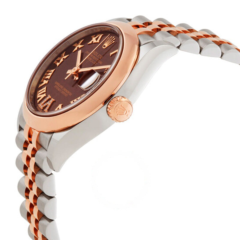 Relógio Datejust 31 com mostrador chocolate automático em aço e ouro Everose 18k Jubilee 31 mm - Mercado de Luxo - O Maior E-Commerce de Bens, Produtos e Serviços de Luxo do Brasil.