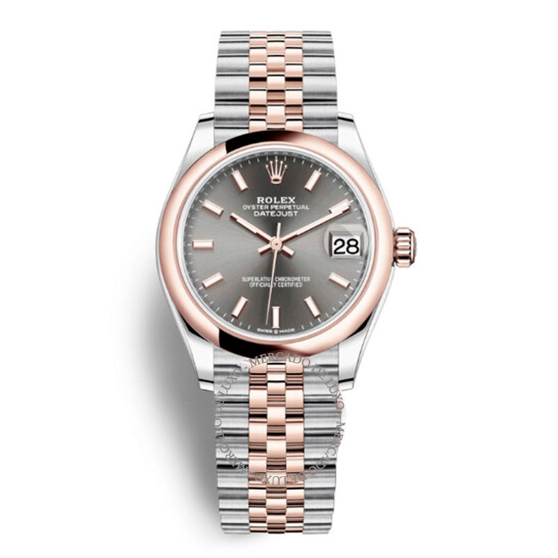 Relógio Datejust 31 Jubilee Automático em Aço e Ouro Everose 18k com Mostrador Dark Rhodium 31 mm - Mercado de Luxo - O Maior E-Commerce de Bens, Produtos e Serviços de Luxo do Brasil.