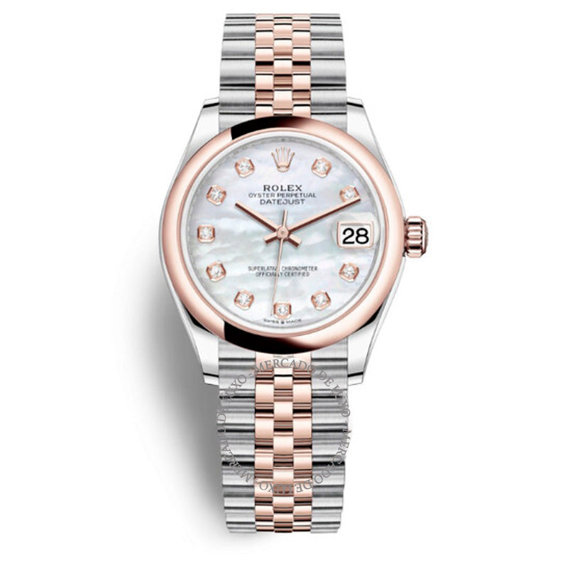 Relógio Datejust 31 Jubilee Automático em Aço e Ouro Everose 18k com Mostrador de Diamante e Madrepérola 31 mm - Mercado de Luxo - O Maior E-Commerce de Bens, Produtos e Serviços de Luxo do Brasil.