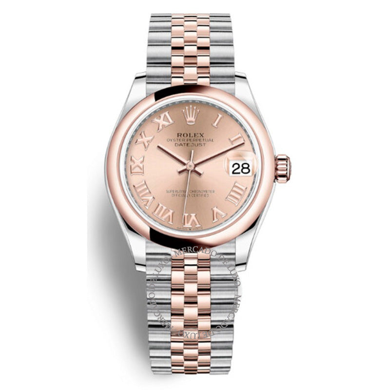 Relógio Datejust 31 automático em aço e ouro Everose 18k Jubilee com mostrador rosa 31 mm - Mercado de Luxo - O Maior E-Commerce de Bens, Produtos e Serviços de Luxo do Brasil.