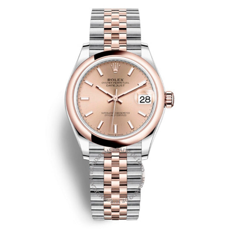 Relógio Datejust 31 automático em aço e ouro Everose 18k Jubilee com mostrador rosa 31 mm - Mercado de Luxo - O Maior E-Commerce de Bens, Produtos e Serviços de Luxo do Brasil.