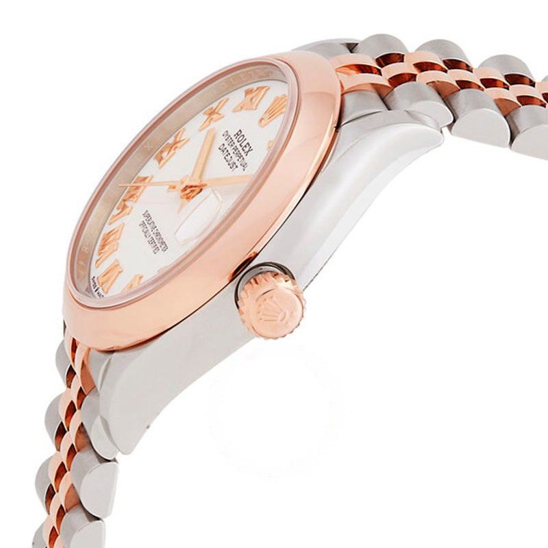 Relógio Datejust 31 automático com mostrador branco em aço e ouro Everose 18k Jubilee 31 mm - Mercado de Luxo - O Maior E-Commerce de Bens, Produtos e Serviços de Luxo do Brasil.