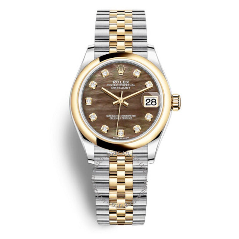 Relógio Datejust 31 Jubilee em Aço e Ouro Amarelo 18k com Mostrador de Diamante e Madrepérola Negra 31 mm - Mercado de Luxo - O Maior E-Commerce de Bens, Produtos e Serviços de Luxo do Brasil.