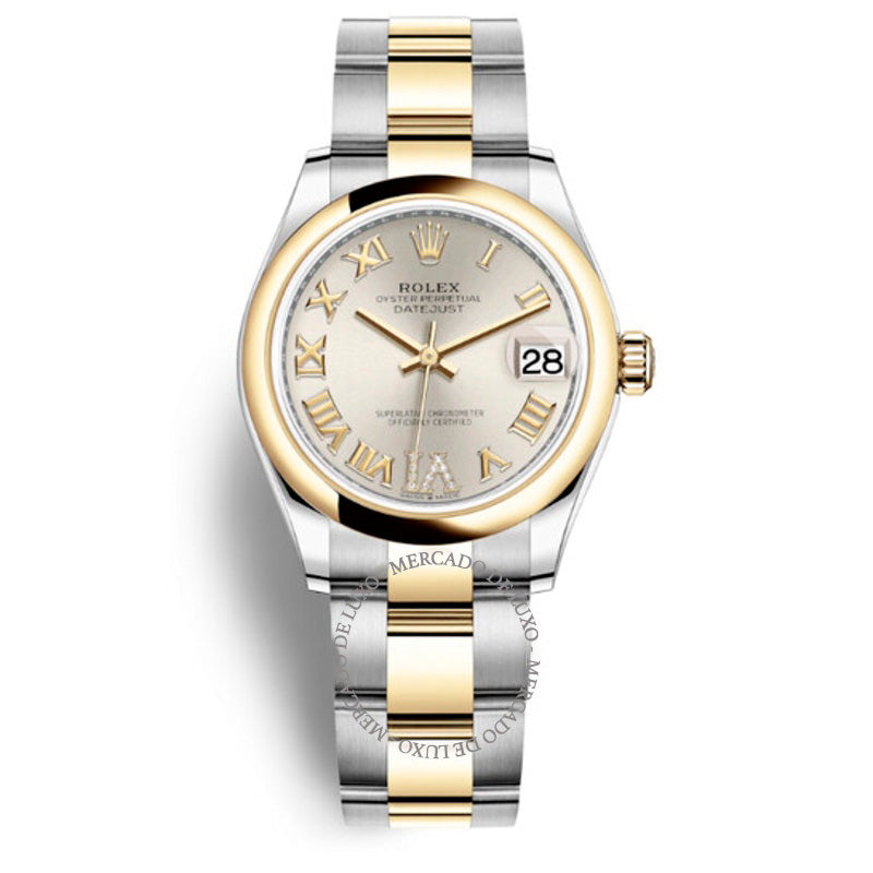 Relógio Datejust 31 Automático Diamante Mostrador Prateado 31 mm - Mercado de Luxo - O Maior E-Commerce de Bens, Produtos e Serviços de Luxo do Brasil.