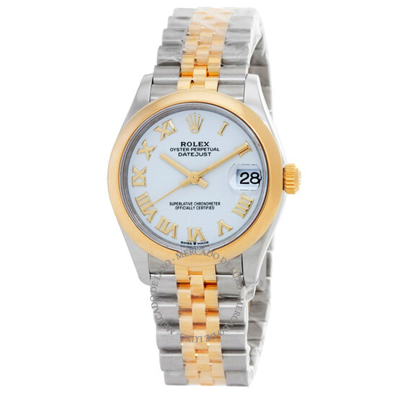 Relógio Datejust 31 automático mostrador branco em aço e ouro amarelo 18k Jubilee 31 mm - Mercado de Luxo - O Maior E-Commerce de Bens, Produtos e Serviços de Luxo do Brasil.