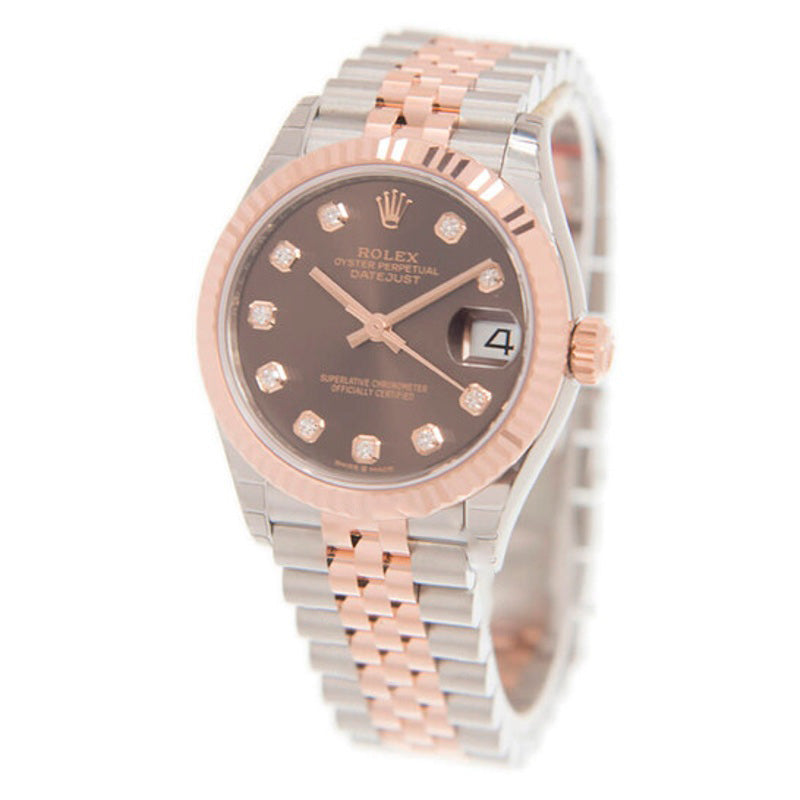 Relógio Datejust 31 Chocolate Diamond Dial Automático em Aço e Ouro Everose 18k Jubilee  - Mercado de Luxo - O Maior E-Commerce de Bens, Produtos e Serviços de Luxo do Brasil.
