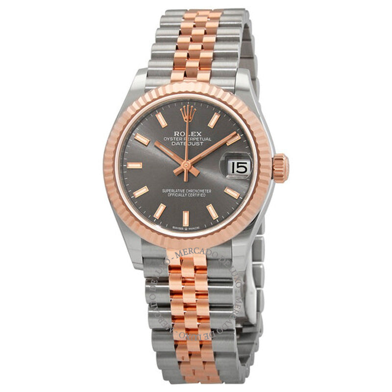 Relógio Datejust 31 Jubilee Automático em Aço e Ouro Everose 18k com Mostrador Dark Rhodium 31 mm - Mercado de Luxo - O Maior E-Commerce de Bens, Produtos e Serviços de Luxo do Brasil.