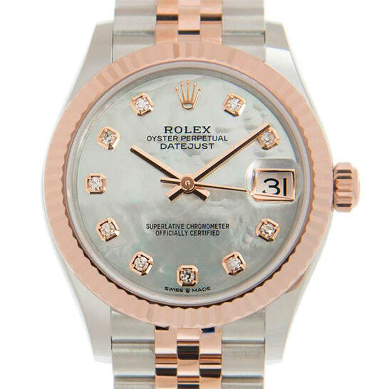 Relógio Datejust 31 Jubilee Automático em Aço e Ouro Everose 18k com Mostrador de Diamante e Madrepérola 31 mm - Mercado de Luxo - O Maior E-Commerce de Bens, Produtos e Serviços de Luxo do Brasil.