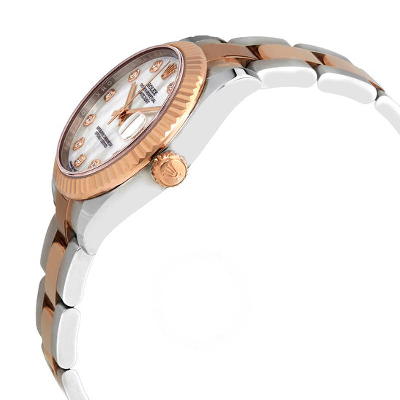 Relógio Datejust 31 Oyster Automático em Aço e Ouro Everose 18k com Mostrador de Diamante e Madrepérola 31 mm - Mercado de Luxo - O Maior E-Commerce de Bens, Produtos e Serviços de Luxo do Brasil.