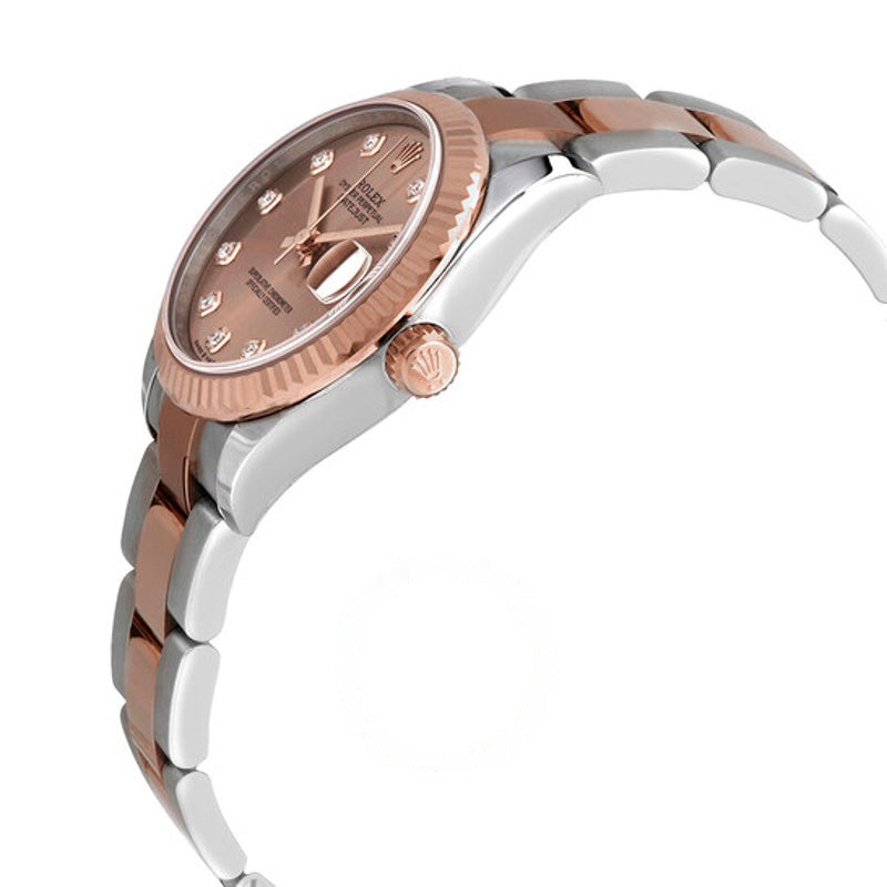 Relógio Datejust 31 Rose Diamond Dial Automático em Ouro Everose 18k Oyster 31 mm - Mercado de Luxo - O Maior E-Commerce de Bens, Produtos e Serviços de Luxo do Brasil.