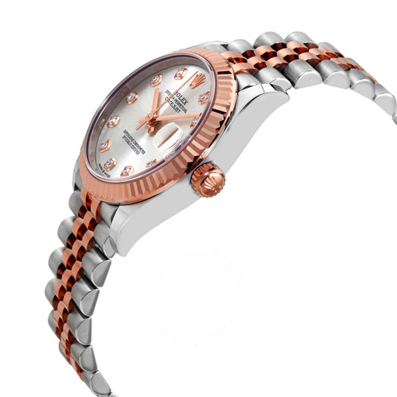 Relógio Datejust 31 Jubilee Automático em Aço e Ouro Everose 18k com Mostrador de Diamante e Prata  - Mercado de Luxo - O Maior E-Commerce de Bens, Produtos e Serviços de Luxo do Brasil.