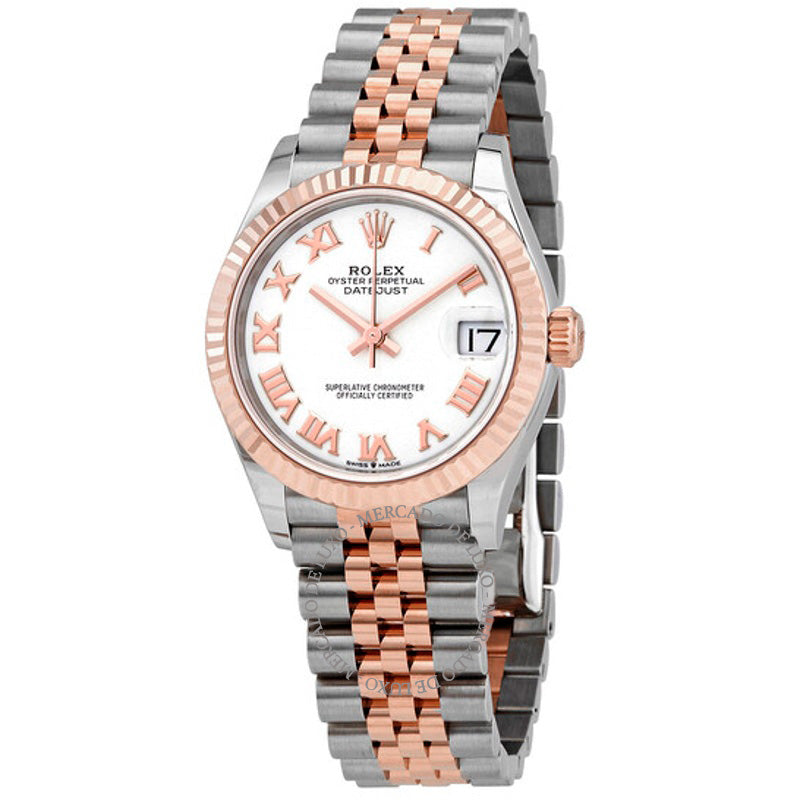 Relógio Datejust 31 automático mostrador branco em aço e ouro Everose 18k Jubilee  - Mercado de Luxo - O Maior E-Commerce de Bens, Produtos e Serviços de Luxo do Brasil.