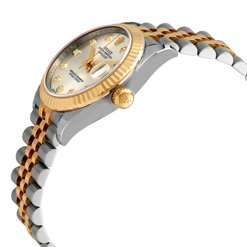 Relógio Datejust 31 Jubilee Automático em Aço e Ouro Amarelo 18k com Mostrador de Diamante e Prata 31 mm - Mercado de Luxo - O Maior E-Commerce de Bens, Produtos e Serviços de Luxo do Brasil.