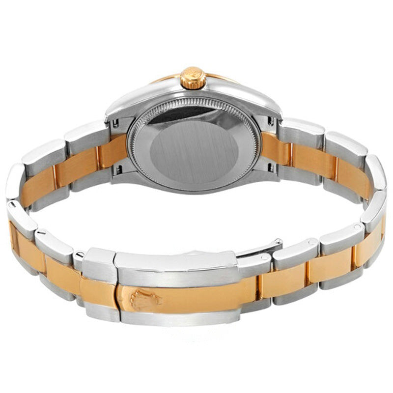 Relógio Oyster Datejust 31 automático em aço e ouro amarelo 18k com mostrador de diamantes e prata 31 mm - Mercado de Luxo - O Maior E-Commerce de Bens, Produtos e Serviços de Luxo do Brasil.