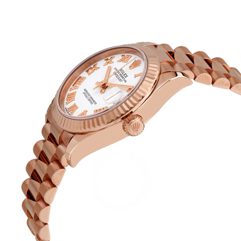 Relógio Datejust 31 automático mostrador branco ouro Everose 18k President 31 mm - Mercado de Luxo - O Maior E-Commerce de Bens, Produtos e Serviços de Luxo do Brasil.