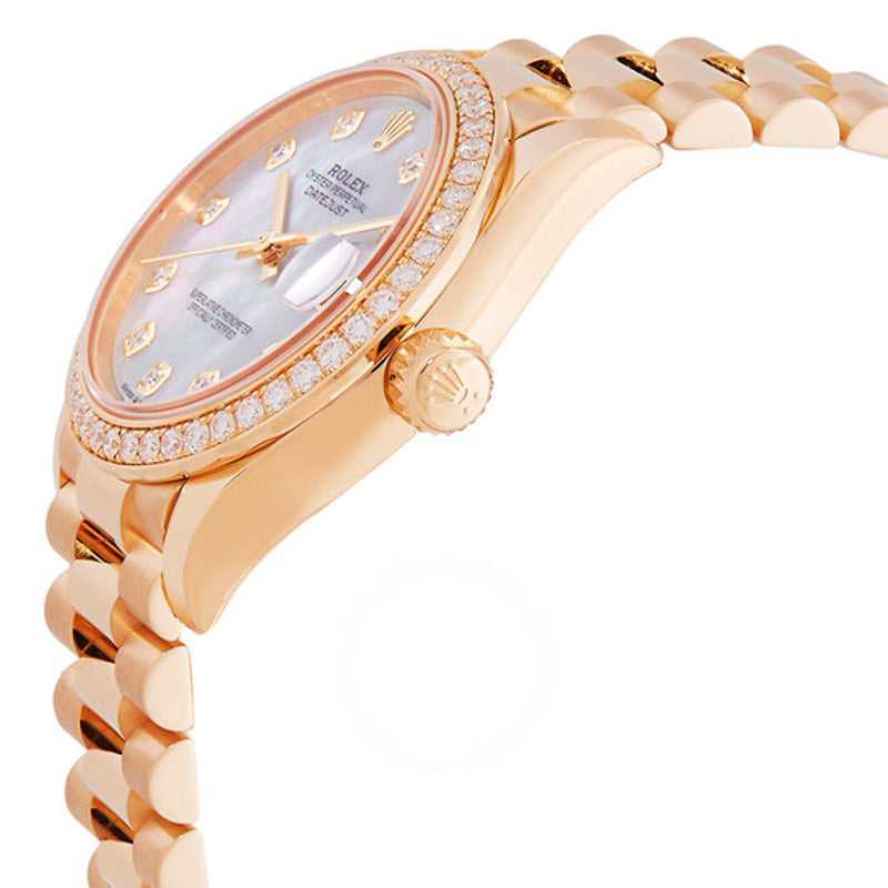 Relógio Datejust 31 com madrepérola e diamantes ouro amarelo 18k President 31 mm - Mercado de Luxo - O Maior E-Commerce de Bens, Produtos e Serviços de Luxo do Brasil.