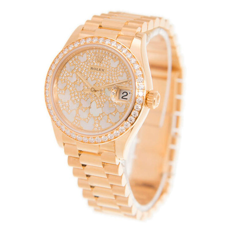 Relógio Datejust 31 com mostrador de diamante e madrepérola e borboleta 31 mm - Mercado de Luxo - O Maior E-Commerce de Bens, Produtos e Serviços de Luxo do Brasil.
