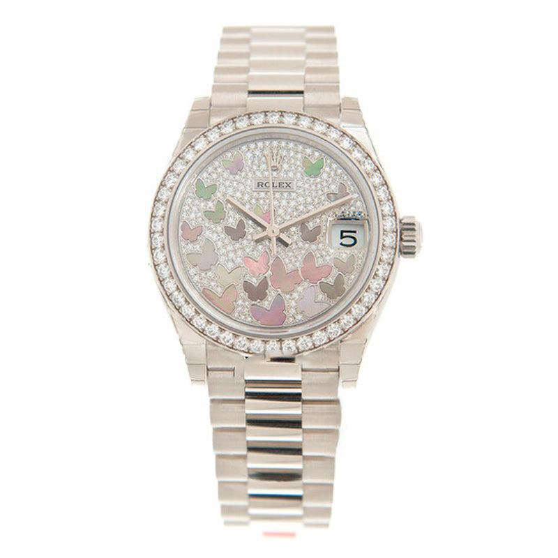 Relógio Datejust 31 com mostrador de diamantes e acabamento em ouro branco 18k para mulheres  - Mercado de Luxo - O Maior E-Commerce de Bens, Produtos e Serviços de Luxo do Brasil.