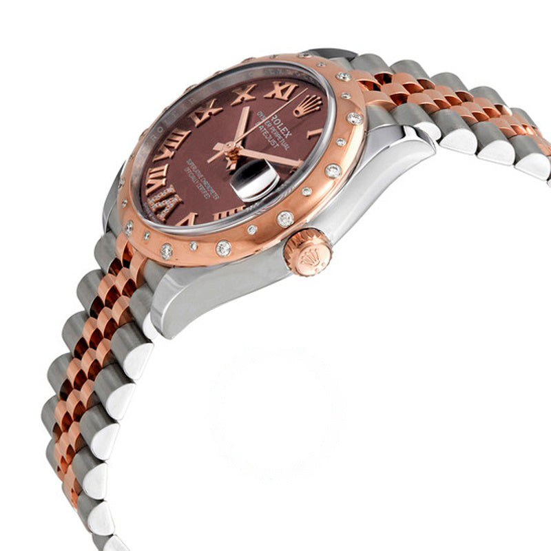 Relógio DateJust 31 Chocolate Diamond Dial Automático Aço Inoxidável - Jubliee em Ouro Everose 18 quilates 31 mm - Mercado de Luxo - O Maior E-Commerce de Bens, Produtos e Serviços de Luxo do Brasil.