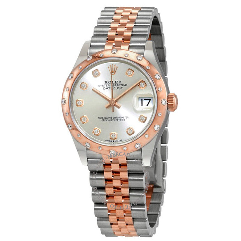 Relógio Jubilee Datejust 31 com mostrador de diamante e aço e ouro Everose 18k 31 mm - Mercado de Luxo - O Maior E-Commerce de Bens, Produtos e Serviços de Luxo do Brasil.