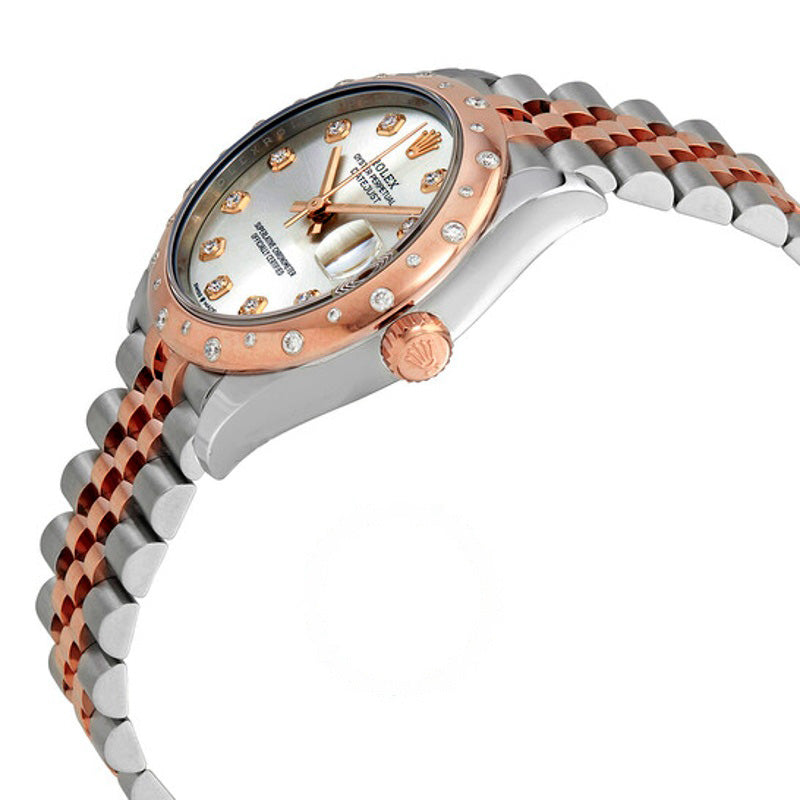 Relógio Jubilee Datejust 31 com mostrador de diamante e aço e ouro Everose 18k 31 mm - Mercado de Luxo - O Maior E-Commerce de Bens, Produtos e Serviços de Luxo do Brasil.