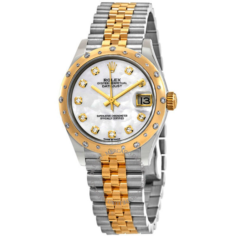 Relógio Datejust 31 Jubilee Automático em Aço e Ouro Amarelo 18k com Mostrador de Diamante e Madrepérola 31 mm - Mercado de Luxo - O Maior E-Commerce de Bens, Produtos e Serviços de Luxo do Brasil.