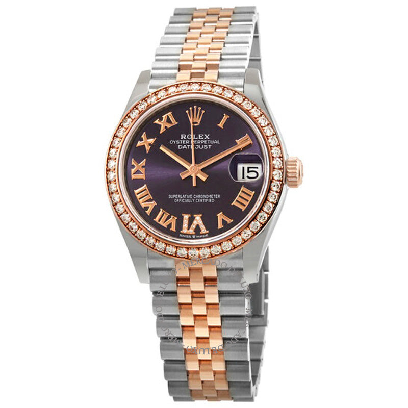 Relógio Datejust 31 Aubergine Dial Automático em Aço e Ouro Everose 18k Jubilee 31 mm - Mercado de Luxo - O Maior E-Commerce de Bens, Produtos e Serviços de Luxo do Brasil.
