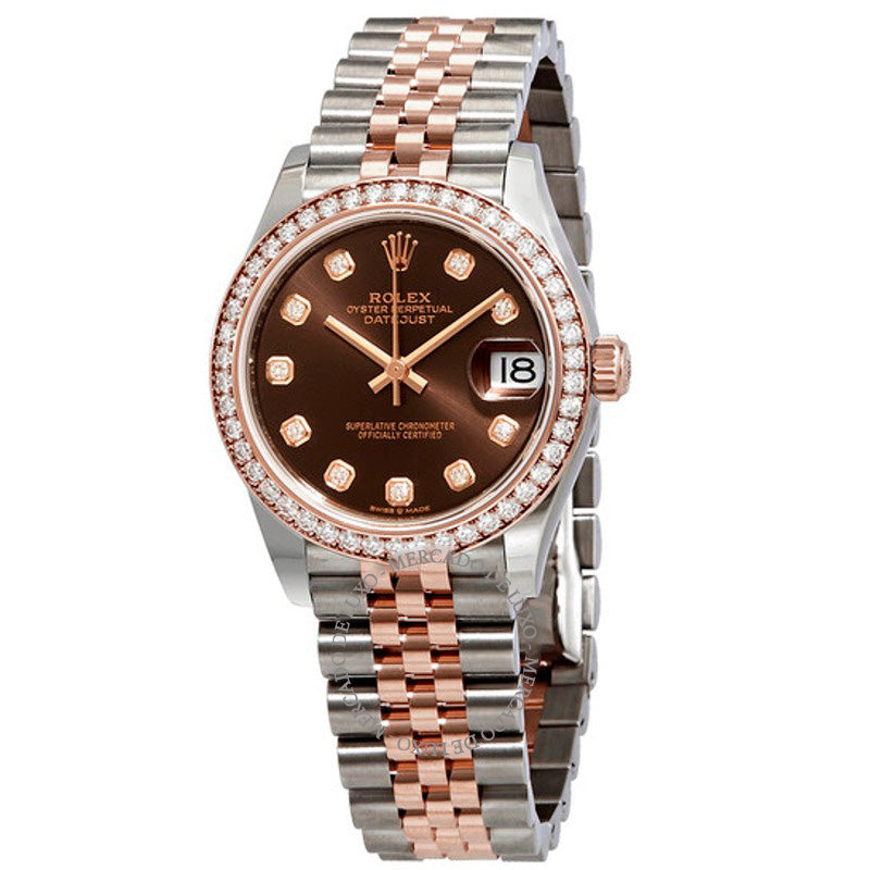 Relógio Datejust Chocolate Dial Automático em Aço e Ouro Everose Jubilee 31 mm - Mercado de Luxo - O Maior E-Commerce de Bens, Produtos e Serviços de Luxo do Brasil.