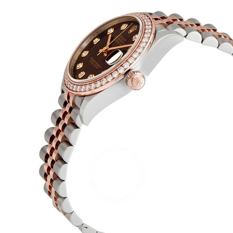 Relógio Datejust Chocolate Dial Automático em Aço e Ouro Everose Jubilee 31 mm - Mercado de Luxo - O Maior E-Commerce de Bens, Produtos e Serviços de Luxo do Brasil.