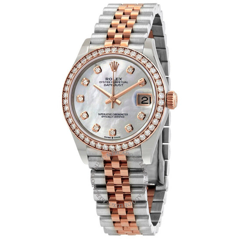 Relógio Datejust Jubilee automático em aço e ouro Everose com mostrador de diamante e madrepérola 31 mm - Mercado de Luxo - O Maior E-Commerce de Bens, Produtos e Serviços de Luxo do Brasil.