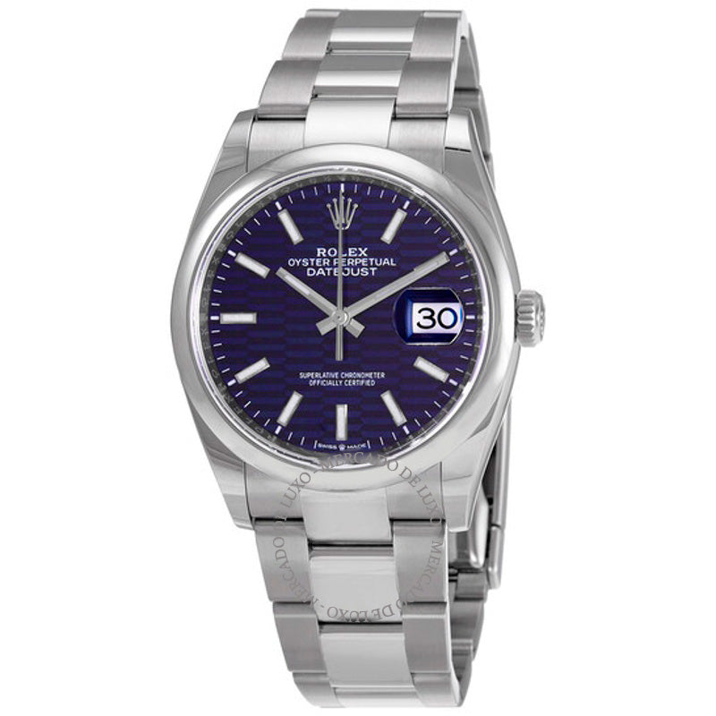 Relógio Datejust 36 Cronômetro Automático Mostrador Azul  - Mercado de Luxo - O Maior E-Commerce de Bens, Produtos e Serviços de Luxo do Brasil.