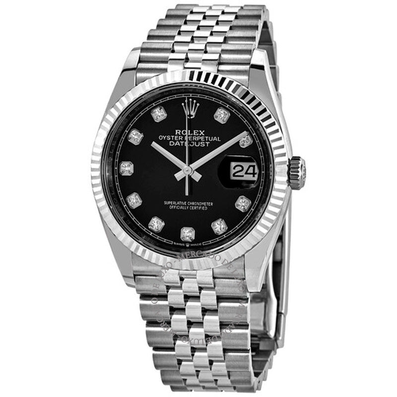 Relógio Datejust 36 Mostrador Diamante Preto Automático Jubilee 36 mm - Mercado de Luxo - O Maior E-Commerce de Bens, Produtos e Serviços de Luxo do Brasil.