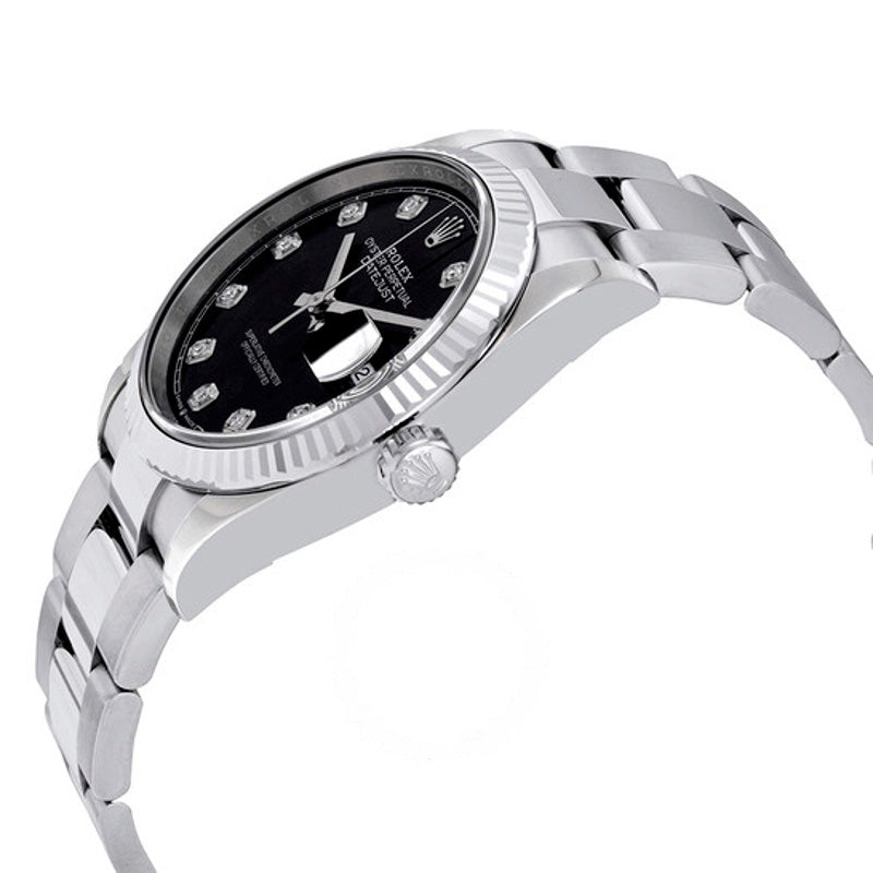 Relógio Oyster Automático Datejust 36 com Mostrador em Diamante Preto 36 mm - Mercado de Luxo - O Maior E-Commerce de Bens, Produtos e Serviços de Luxo do Brasil.