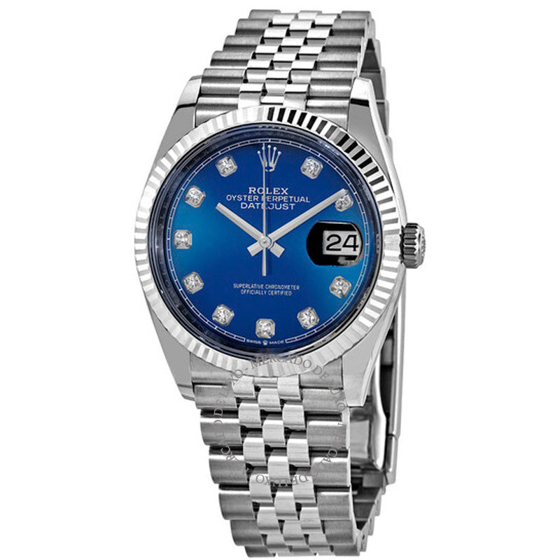 Relógio Datejust 36 Diamante Mostrador Azul 36 mm - Mercado de Luxo - O Maior E-Commerce de Bens, Produtos e Serviços de Luxo do Brasil.