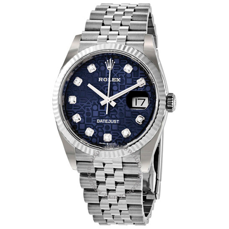 Relógio Datejust 36 Mostrador de Diamante Azul Jubilee 36 mm - Mercado de Luxo - O Maior E-Commerce de Bens, Produtos e Serviços de Luxo do Brasil.