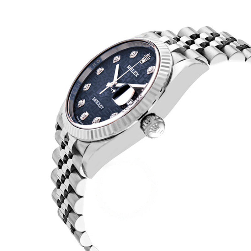 Relógio Datejust 36 Mostrador de Diamante Azul Jubilee 36 mm - Mercado de Luxo - O Maior E-Commerce de Bens, Produtos e Serviços de Luxo do Brasil.
