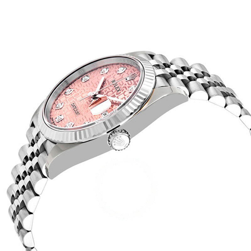 Relógio Datejust 36 Mostrador Jubilee Rosa Diamante  - Mercado de Luxo - O Maior E-Commerce de Bens, Produtos e Serviços de Luxo do Brasil.