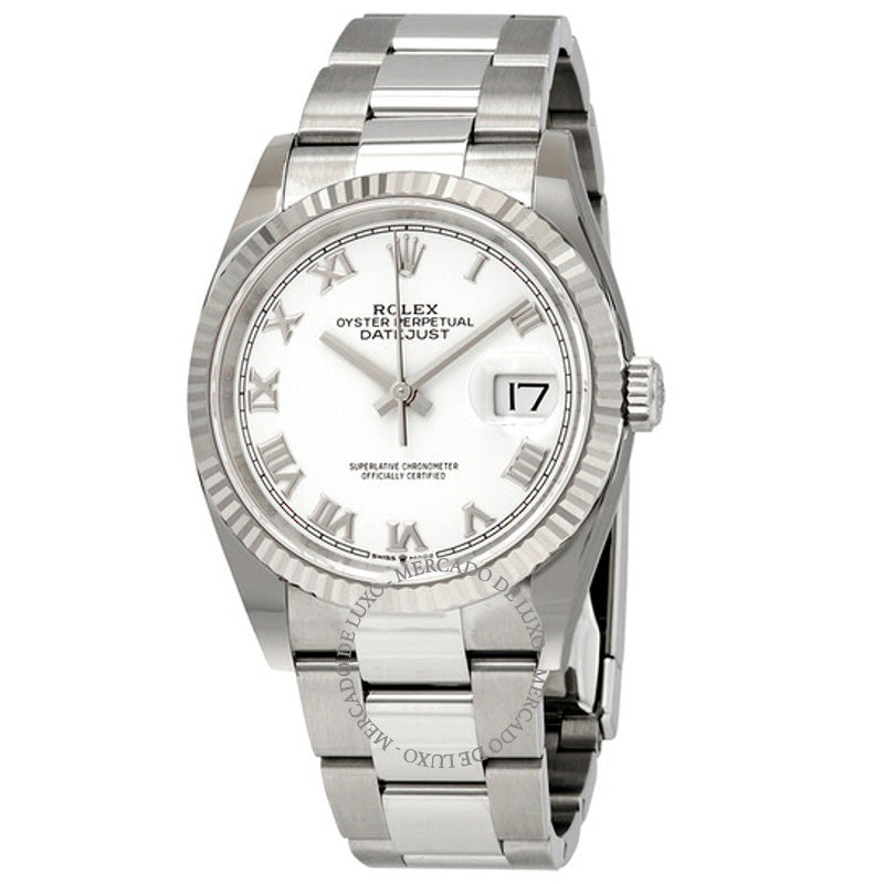 Relógio Oyster Datejust 36 Automático com Mostrador Branco 36 mm - Mercado de Luxo - O Maior E-Commerce de Bens, Produtos e Serviços de Luxo do Brasil.