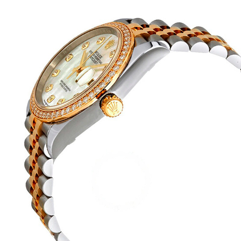 Relógio Jubilee Datejust 36 com mostrador de diamante e madrepérola para mulheres em aço e ouro amarelo 18k 36 mm - Mercado de Luxo - O Maior E-Commerce de Bens, Produtos e Serviços de Luxo do Brasil.