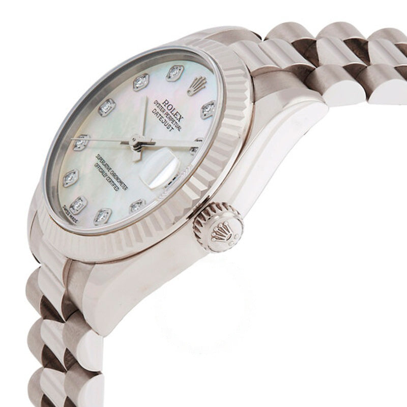 Relógio Datejust Automático Diamante Branco Madrepérola Mostrador 31 mm - Mercado de Luxo - O Maior E-Commerce de Bens, Produtos e Serviços de Luxo do Brasil.