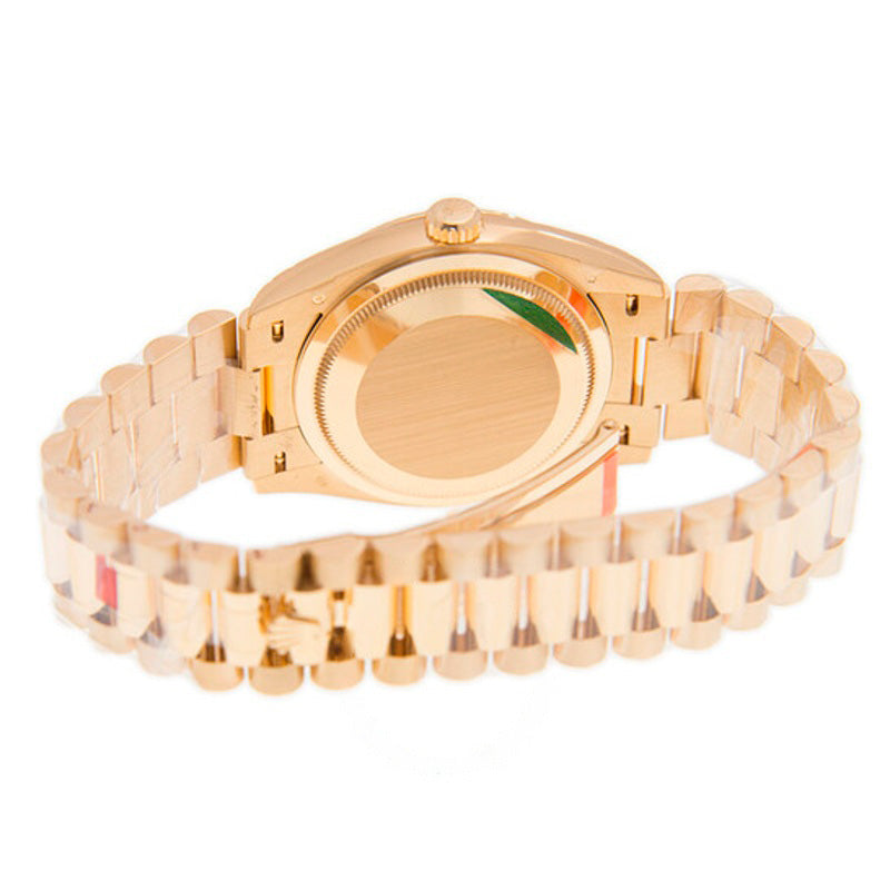 Relógio Day-Date President Ouro Amarelo Pavimentado-Arco-Íris Automático Cronômetro Diamante 36 mm - Mercado de Luxo - O Maior E-Commerce de Bens, Produtos e Serviços de Luxo do Brasil.