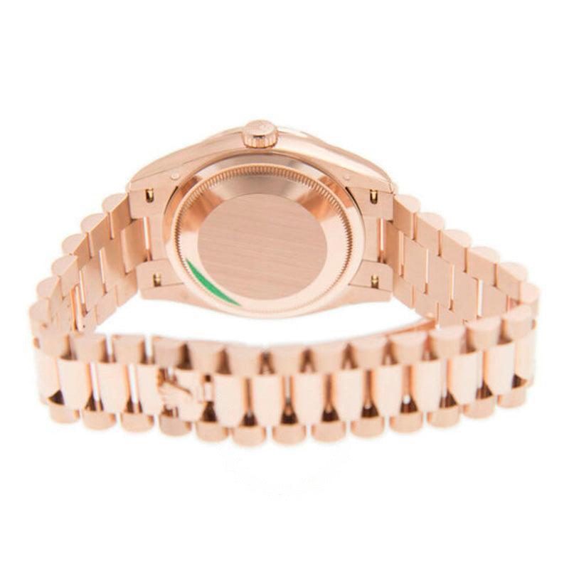 Relógio Day-Date Cronômetro Automático Mostrador Marrom Diamante 36 mm - Mercado de Luxo - O Maior E-Commerce de Bens, Produtos e Serviços de Luxo do Brasil.