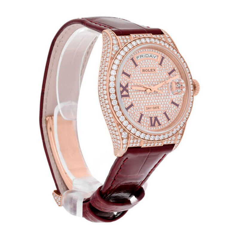 Relógio Daydate Cronógrafo Automático Diamante  - Mercado de Luxo - O Maior E-Commerce de Bens, Produtos e Serviços de Luxo do Brasil.
