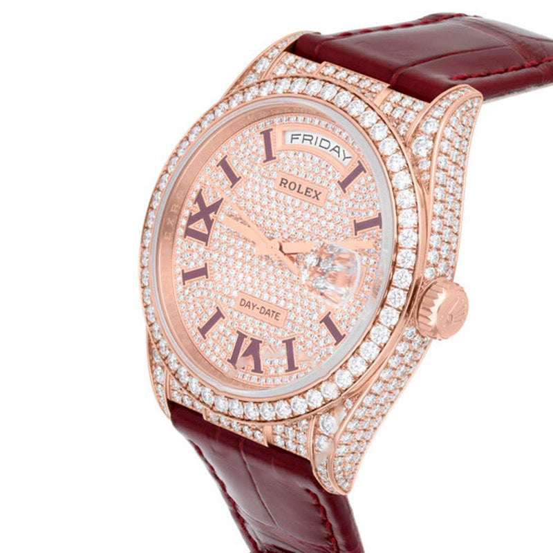 Relógio Daydate Cronógrafo Automático Diamante  - Mercado de Luxo - O Maior E-Commerce de Bens, Produtos e Serviços de Luxo do Brasil.