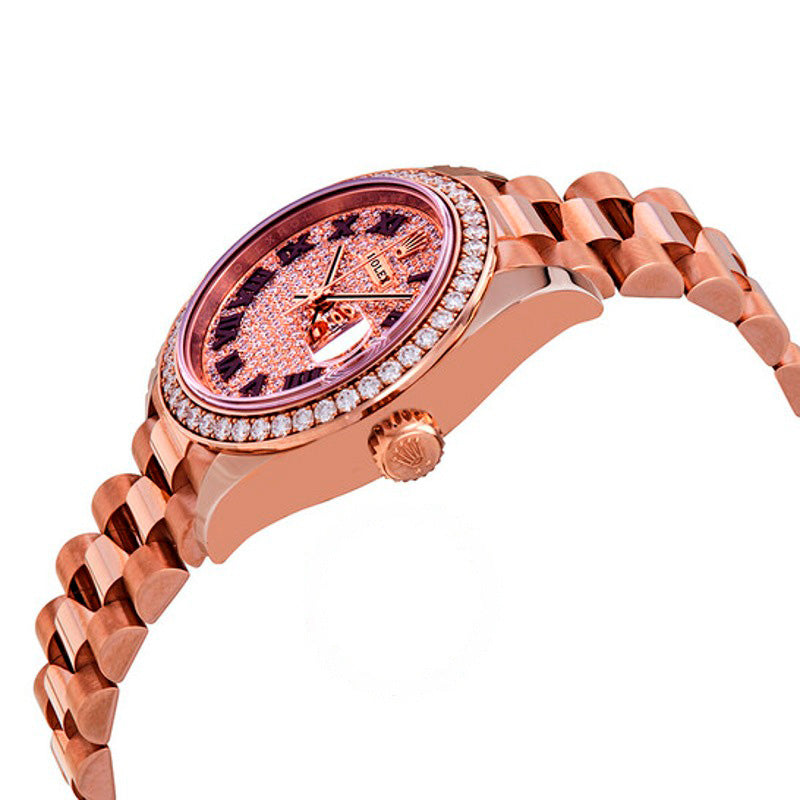 Relógio Lady-Datejust 28 Dial em Ouro Everose 18k Predident  - Mercado de Luxo - O Maior E-Commerce de Bens, Produtos e Serviços de Luxo do Brasil.