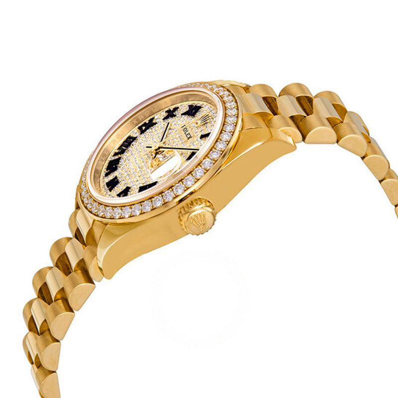 Relógio Lady-Datejust 28 automático com mostrador de diamantes e ouro amarelo 18k 28 mm - Mercado de Luxo - O Maior E-Commerce de Bens, Produtos e Serviços de Luxo do Brasil.