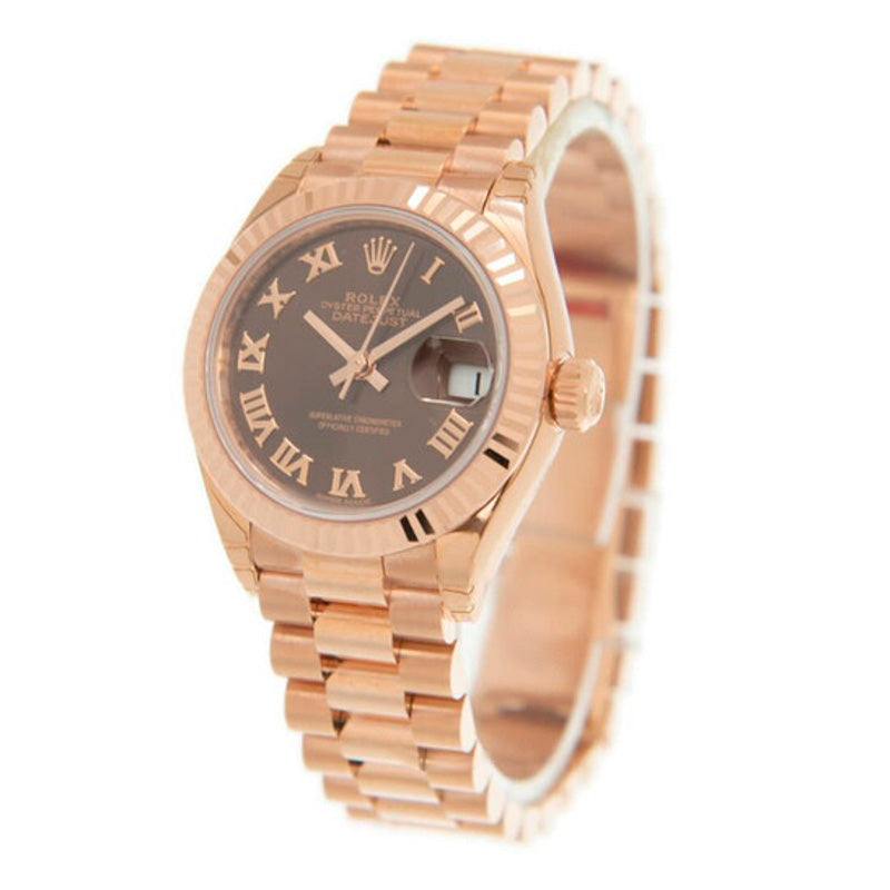 Relógio Lady Datejust Ouro Rosa 18k Automático Mostrador Marrom 28 mm - Mercado de Luxo - O Maior E-Commerce de Bens, Produtos e Serviços de Luxo do Brasil.