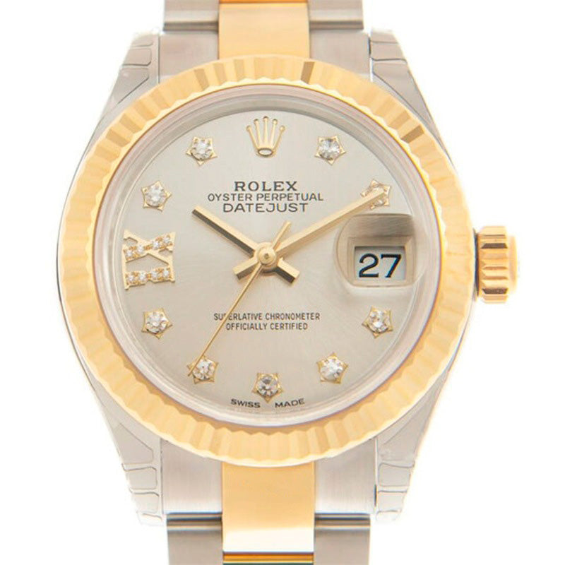 Relógio Lady Datejust Cronômetro Automático Mostrador Prateado com Diamantes 28 mm - Mercado de Luxo - O Maior E-Commerce de Bens, Produtos e Serviços de Luxo do Brasil.